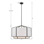 Crystorama CAR-9209-BK Black Carlyn 6 Light Black Chandelier Image 2