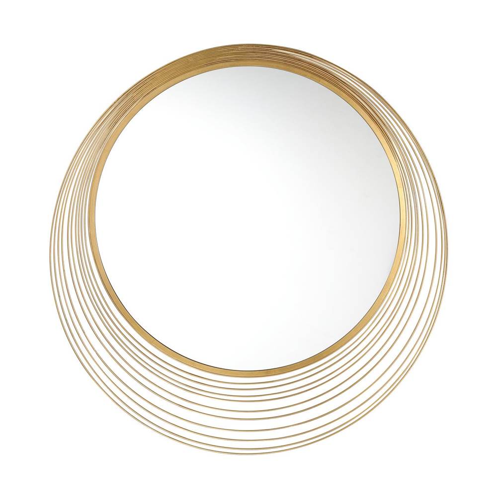Crystorama CEC-M770-GA Antique Gold Cecile 34.75'' Antique Gold Mirror Image 1