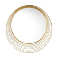 Crystorama CEC-M770-GA Antique Gold Cecile 34.75'' Antique Gold Mirror Image 1