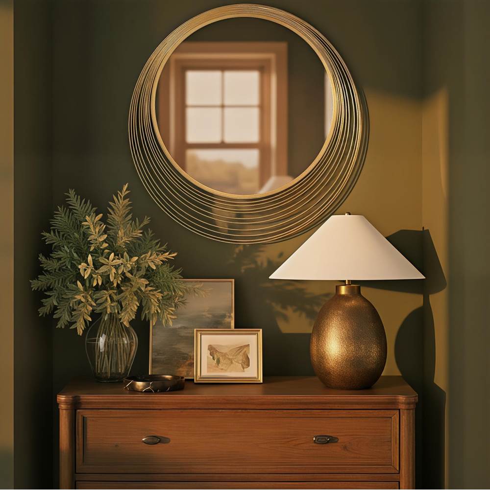Crystorama CEC-M770-GA Antique Gold Cecile 34.75'' Antique Gold Mirror Image 3