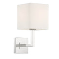 Crystorama CHA-491-PN Polished Nickel Chatham 1 Light Polished Nickel Wall Mount Image 1