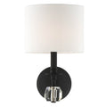 Crystorama CHI-211-BF Black Forged Chimes 1 Light Black Forged Wall Mount Image 1