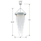 Crystorama Clarksen 6 Light Polished Nickel Chandelier