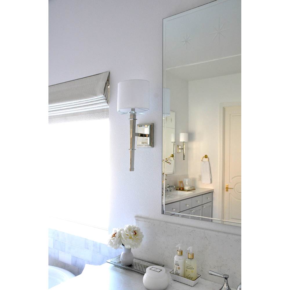 Crystorama CLI-231-PN Polished Nickel Clifton 1 Light Polished Nickel Wall Mount Image 3