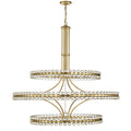 Crystorama CLO-8000-AG Aged Brass Clover 24 Light Aged Brass Chandelier Image 1