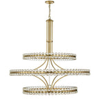 Crystorama CLO-8000-AG Aged Brass Clover 24 Light Aged Brass Chandelier Image 1