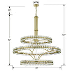 Crystorama CLO-8000-AG Aged Brass Clover 24 Light Aged Brass Chandelier Image 2