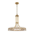 Crystorama CLO-8898-AG Aged Brass Clover 8 Light Aged Brass Chandelier Image 1