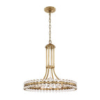 Crystorama CLO-8898-AG Aged Brass Clover 8 Light Aged Brass Chandelier Image 1
