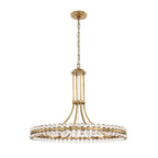 Crystorama CLO-8899-AG Aged Brass Clover 12 Light Aged Brass Chandelier Image 1