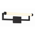 Crystorama CLT-7201-MK Matte Black Clinton 1 Light Matte Black Bathroom Vanity Image 1