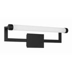 Crystorama Clinton 1 Light Matte Black Bathroom Vanity