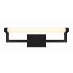 Crystorama CLT-7201-MK Matte Black Clinton 1 Light Matte Black Bathroom Vanity Image 3