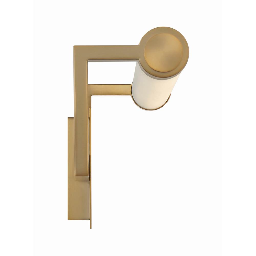 Crystorama CLT-7201-VG Vibrant Gold Clinton 1 Light Vibrant Gold Bathroom Vanity Image 2