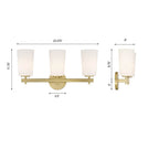 Crystorama COL-103-AG Aged Brass Colton 3 Light Aged Brass Wall Mount Image 2