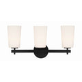 Crystorama COL-103-BK Black Colton 3 Light Black Wall Mount Image 1