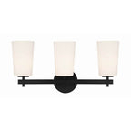Crystorama COL-103-BK Black Colton 3 Light Black Wall Mount Image 1