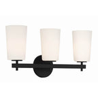 Crystorama COL-103-BK Black Colton 3 Light Black Wall Mount Image 6