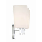 Crystorama Colton 3 Light Aged Brass Wall Mount
