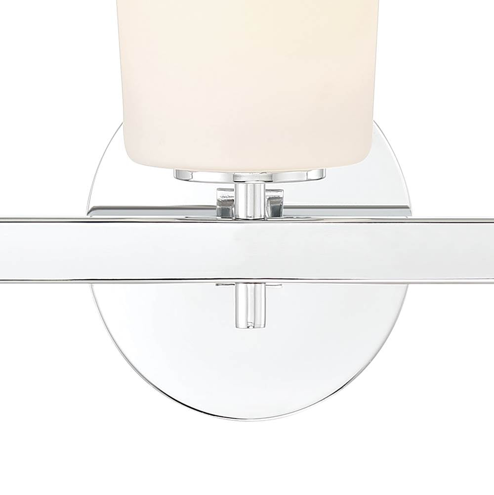 Crystorama COL-103-CH Polished Chrome Colton 3 Light Polished Chrome Wall Mount Image 3