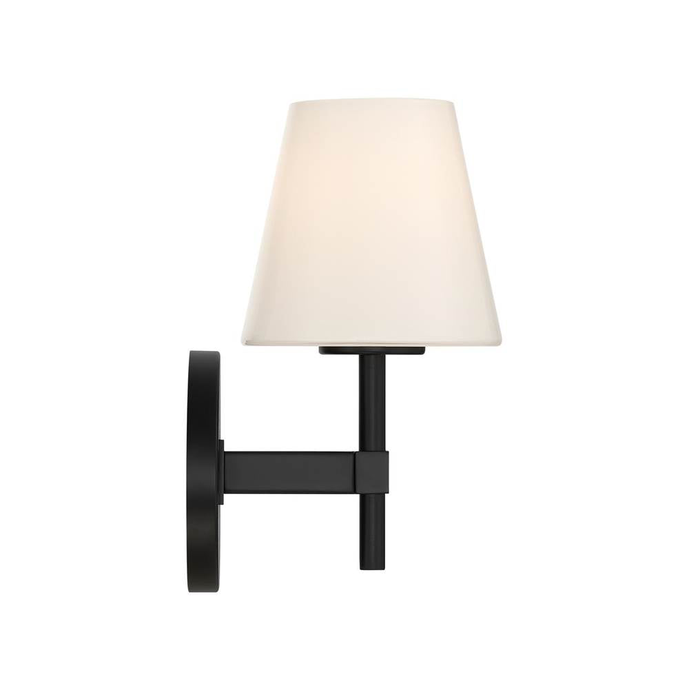 Crystorama COL-201-BK Black Colton 6'' Black Sconce Image 5