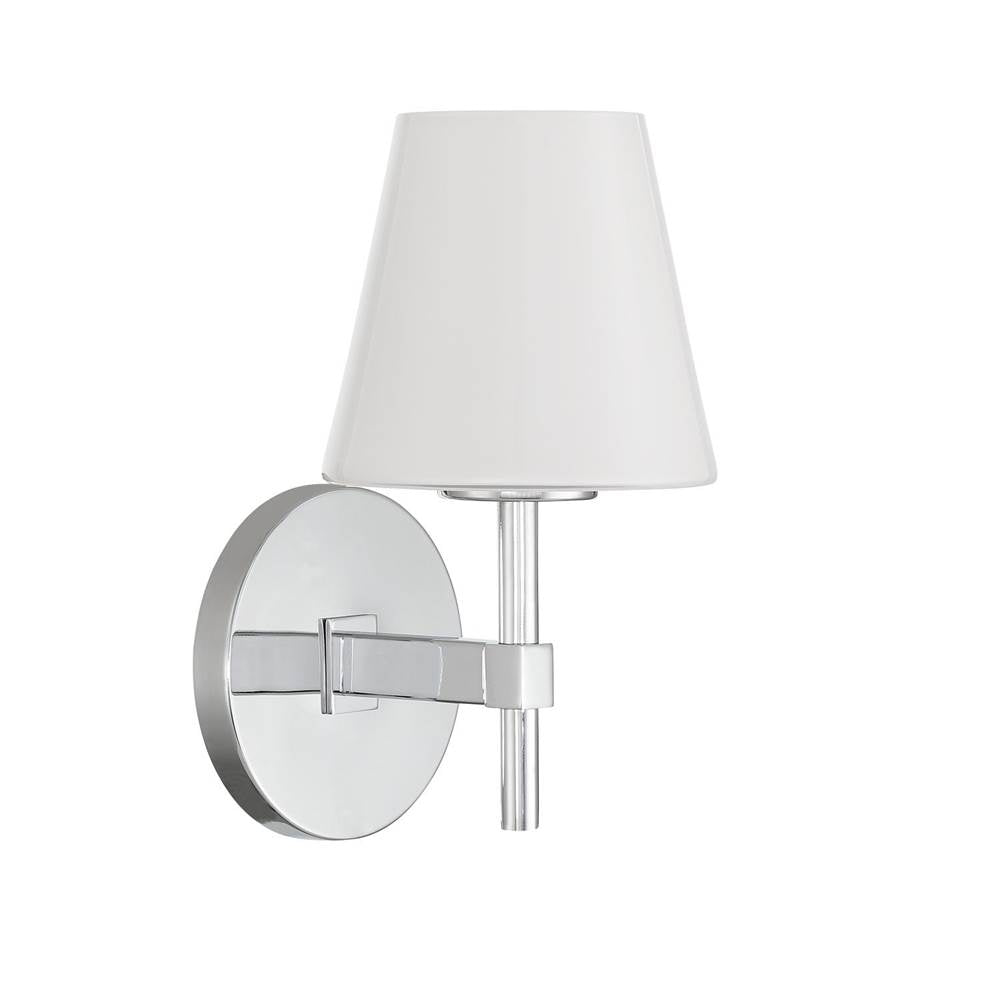 Crystorama Colton 6'' Black Sconce