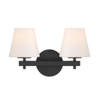 Crystorama COL-202-BK Black Colton 16'' Black Sconce Image 1