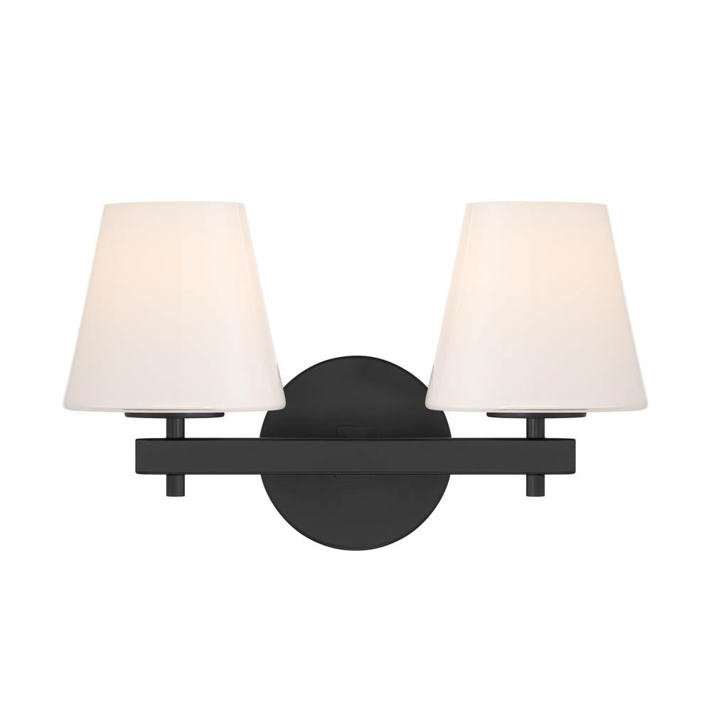 Crystorama COL-202-BK Black Colton 16'' Black Sconce Image 1