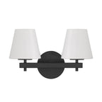 Crystorama Colton 16'' Black Sconce