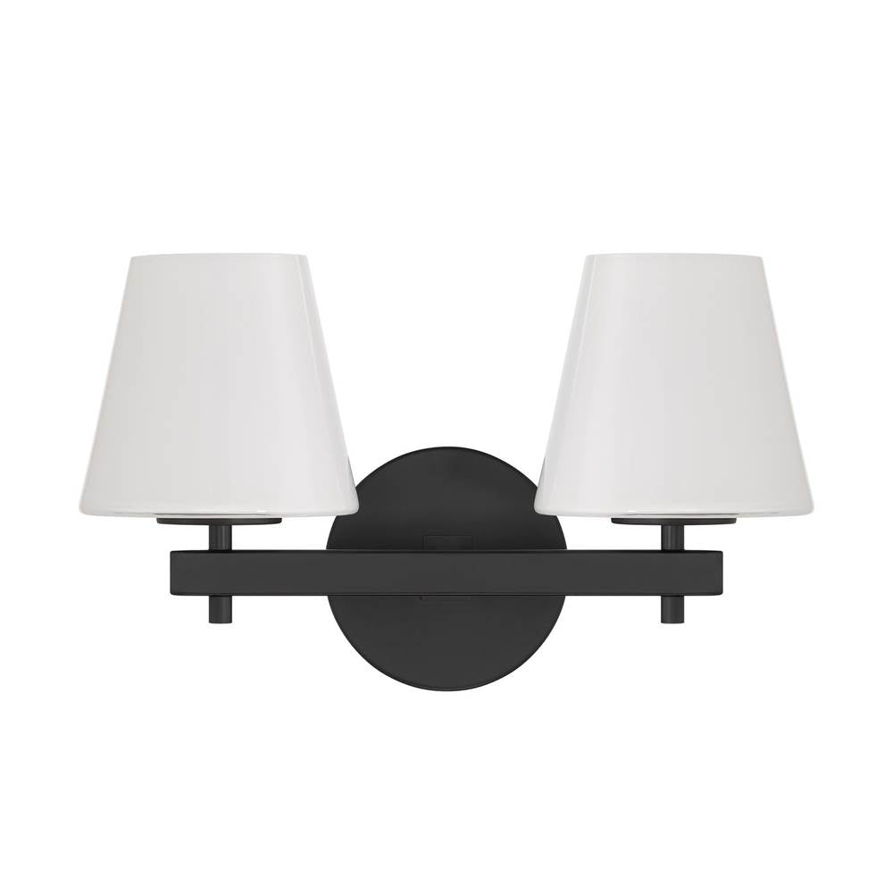 Crystorama Colton 16'' Black Sconce