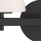Crystorama COL-202-BK Black Colton 16'' Black Sconce Image 4