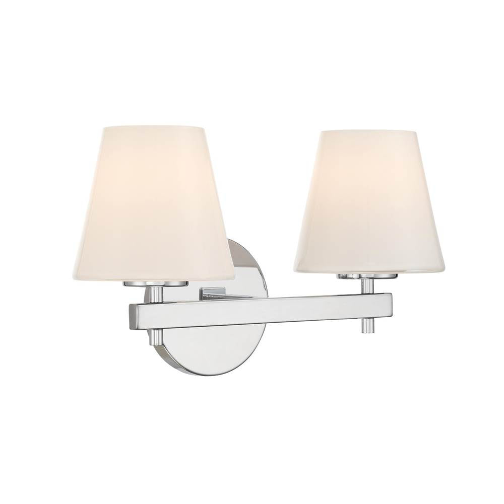 Crystorama COL-202-CH Polished Chrome Colton 16'' Polished Chrome Sconce Image 6