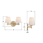 Crystorama COL-202-VG Vibrant Gold Colton 16'' Vibrant Gold Sconce Image 2