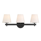 Crystorama COL-203-BK Black Colton 24.5'' Black Bathroom Vanity Image 1