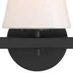 Crystorama COL-203-BK Black Colton 24.5'' Black Bathroom Vanity Image 4