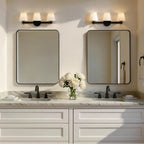 Crystorama COL-203-BK Black Colton 24.5'' Black Bathroom Vanity Image 3