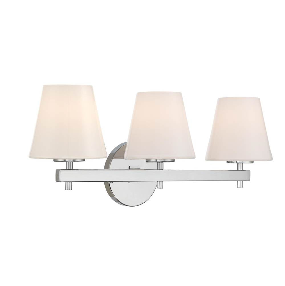 Crystorama COL-203-CH Polished Chrome Colton 24.5'' Polished Chrome Bathroom Vanity Image 6