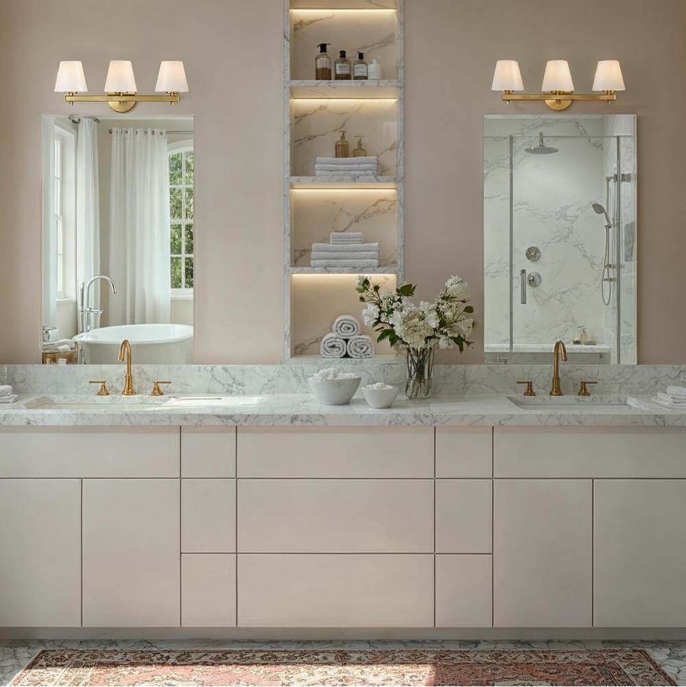 Crystorama COL-203-VG Vibrant Gold Colton 24.5'' Vibrant Gold Bathroom Vanity Image 3