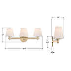 Crystorama COL-203-VG Vibrant Gold Colton 24.5'' Vibrant Gold Bathroom Vanity Image 2