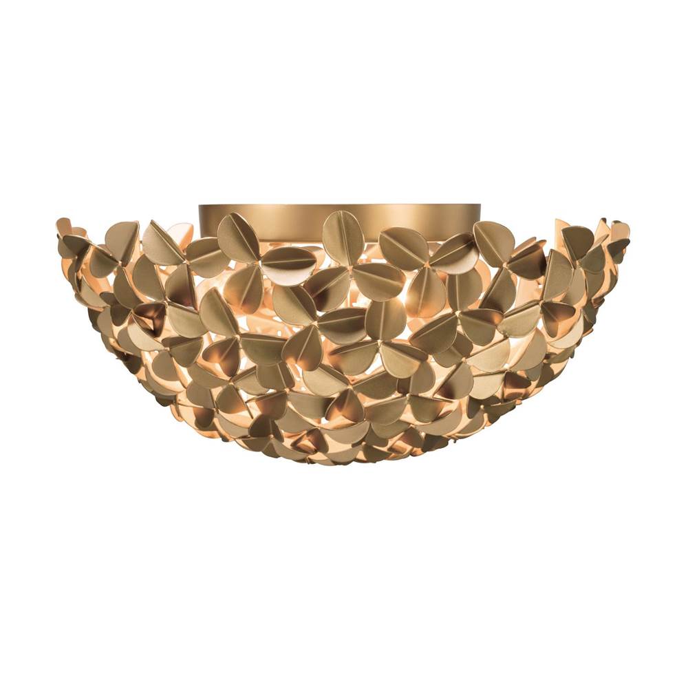 Crystorama COR-7100-SG Soft Gold Cora 16'' Soft Gold Flush Mount Image 1