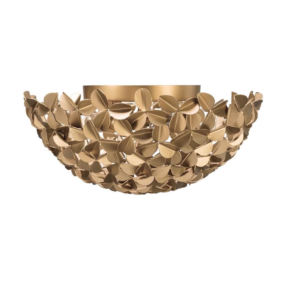 Crystorama Cora 16'' Soft Gold Flush Mount
