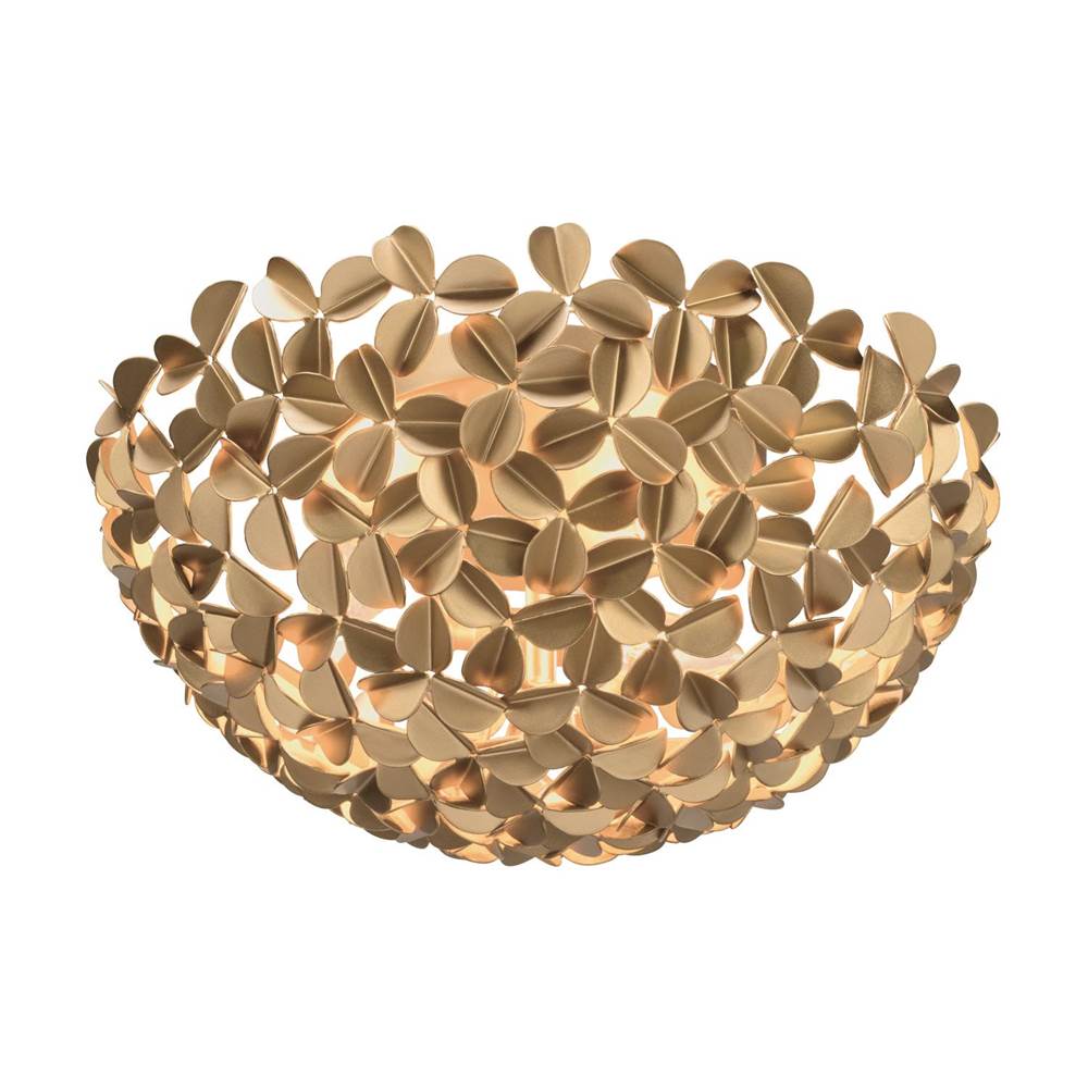 Crystorama COR-7100-SG Soft Gold Cora 16'' Soft Gold Flush Mount Image 5