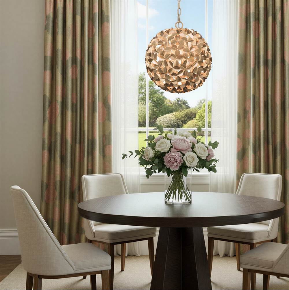 Crystorama COR-7105-SG Soft Gold Cora 13'' Soft Gold Chandelier Image 3