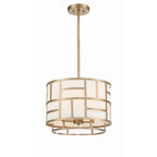 Crystorama DAN-404-VG Vibrant Gold Libby Langdon For Crystorama Danielson 4 Light Vibrant Gold Chandelier Image 1