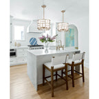Crystorama DAN-404-VG Vibrant Gold Libby Langdon For Crystorama Danielson 4 Light Vibrant Gold Chandelier Image 3