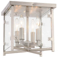 Crystorama DAN-8793-BN Brushed Nickel Danbury 4 Light Brushed Nickel Ceiling Mount Image 1