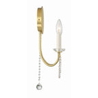 Crystorama DEL-90802-AG Aged Brass Delilah 2 Light Aged Brass Wall Mount Image 3