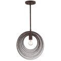 Crystorama DOR-B7701-FB Forged Bronze Doral 1 Light Forged Bronze Pendant Image 1