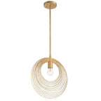 Crystorama Doral 1 Light Forged Bronze Pendant