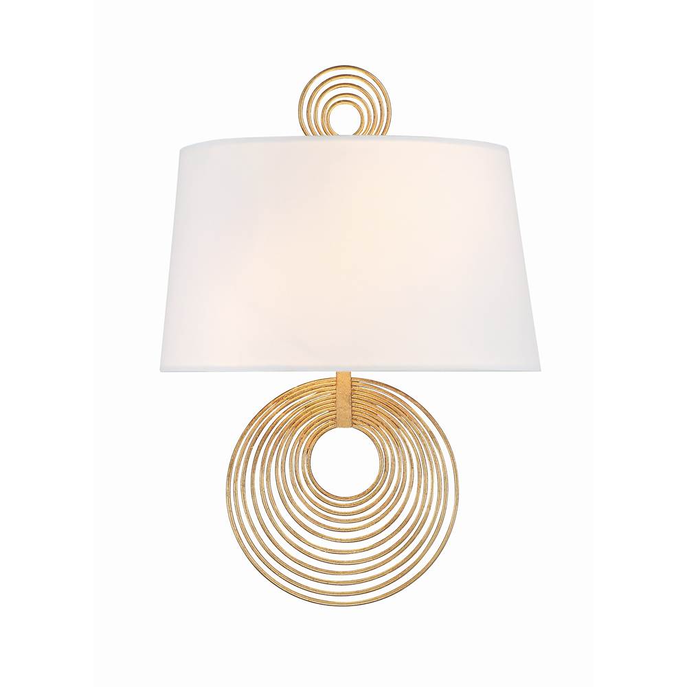 Crystorama DOR-B7702-RG Renaissance Gold Doral 2 Light Renaissance Gold Wall Mount Image 1